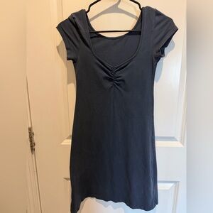 Chic Navy Short Sleeve T-Shirt Dress